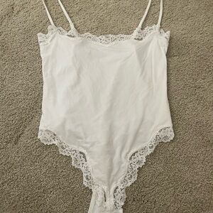 SKIMS White Lace Bodysuit